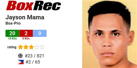 BoxRec: Jayson Mama.